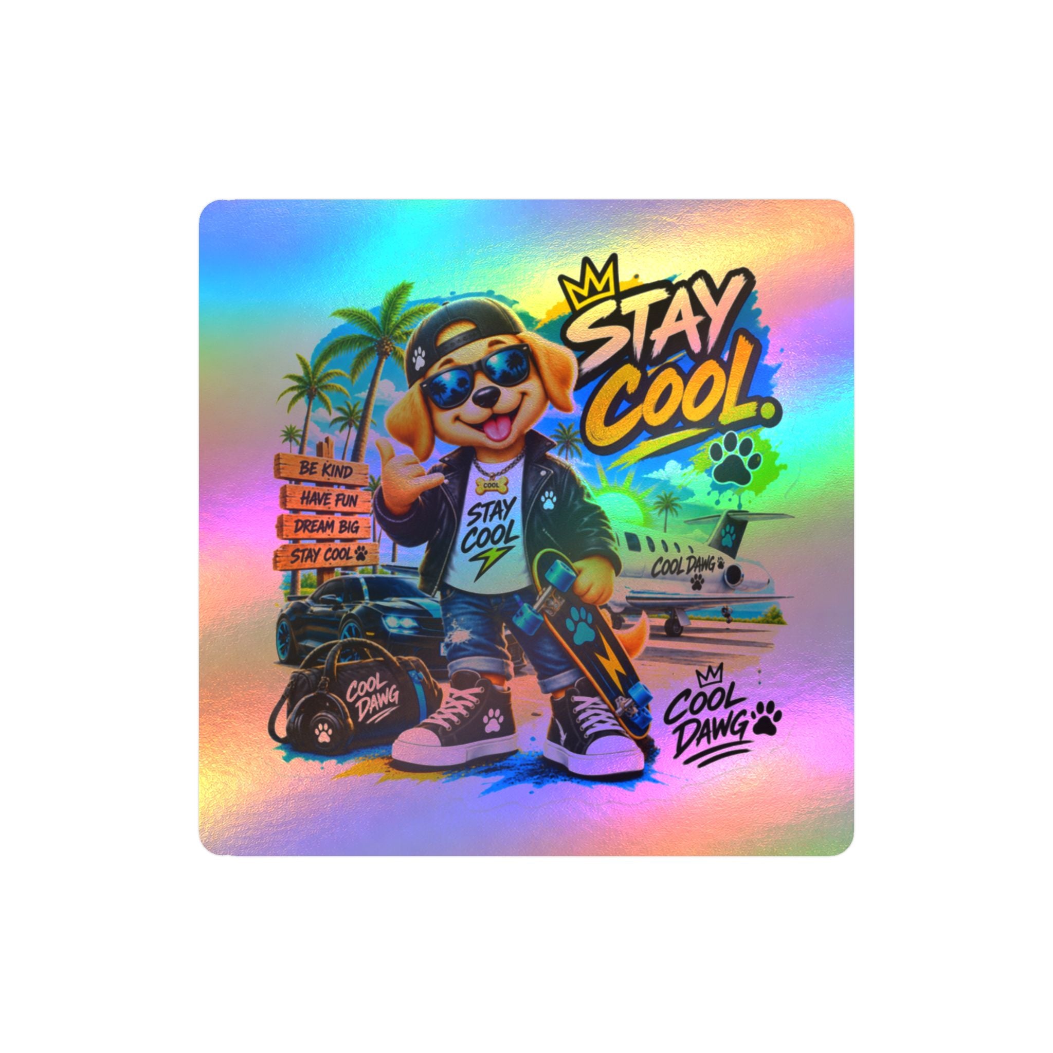 Cool Dawg “Stay Cool” Lifestyle Vinyl Sticker