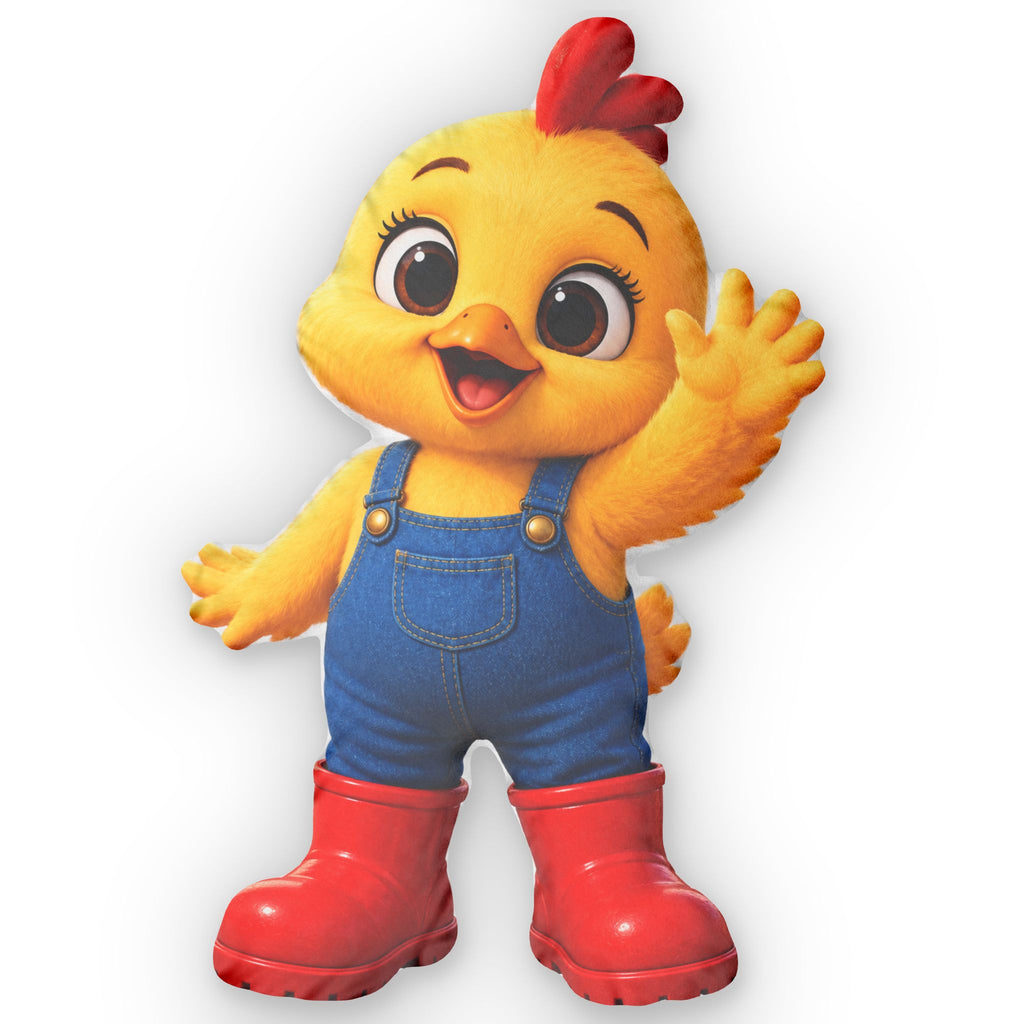 Clucky Chicken Custom Shaped Character Pillow