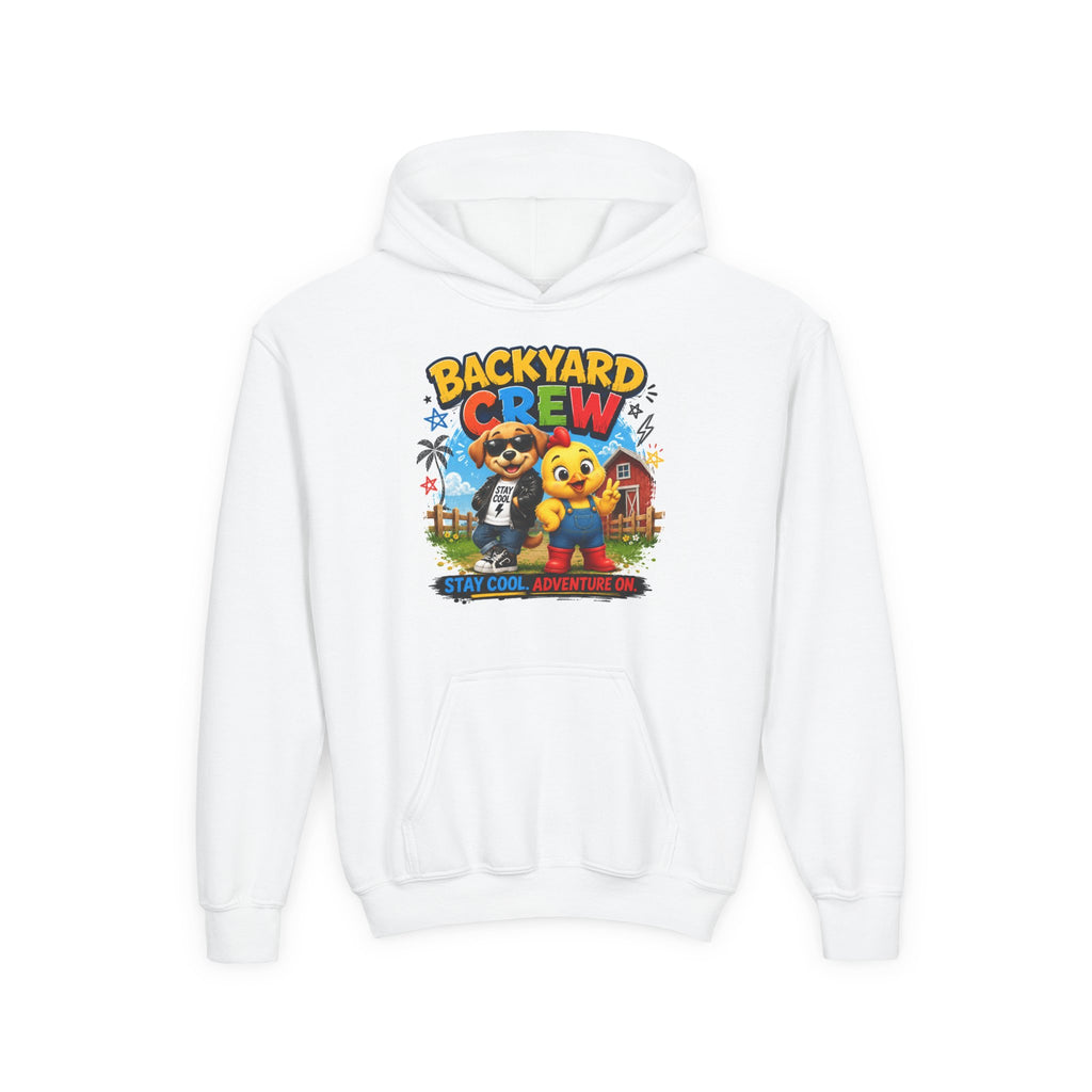 Clucky Chicken Backyard Crew Youth Hoodie – Stay Cool, Adventure On!