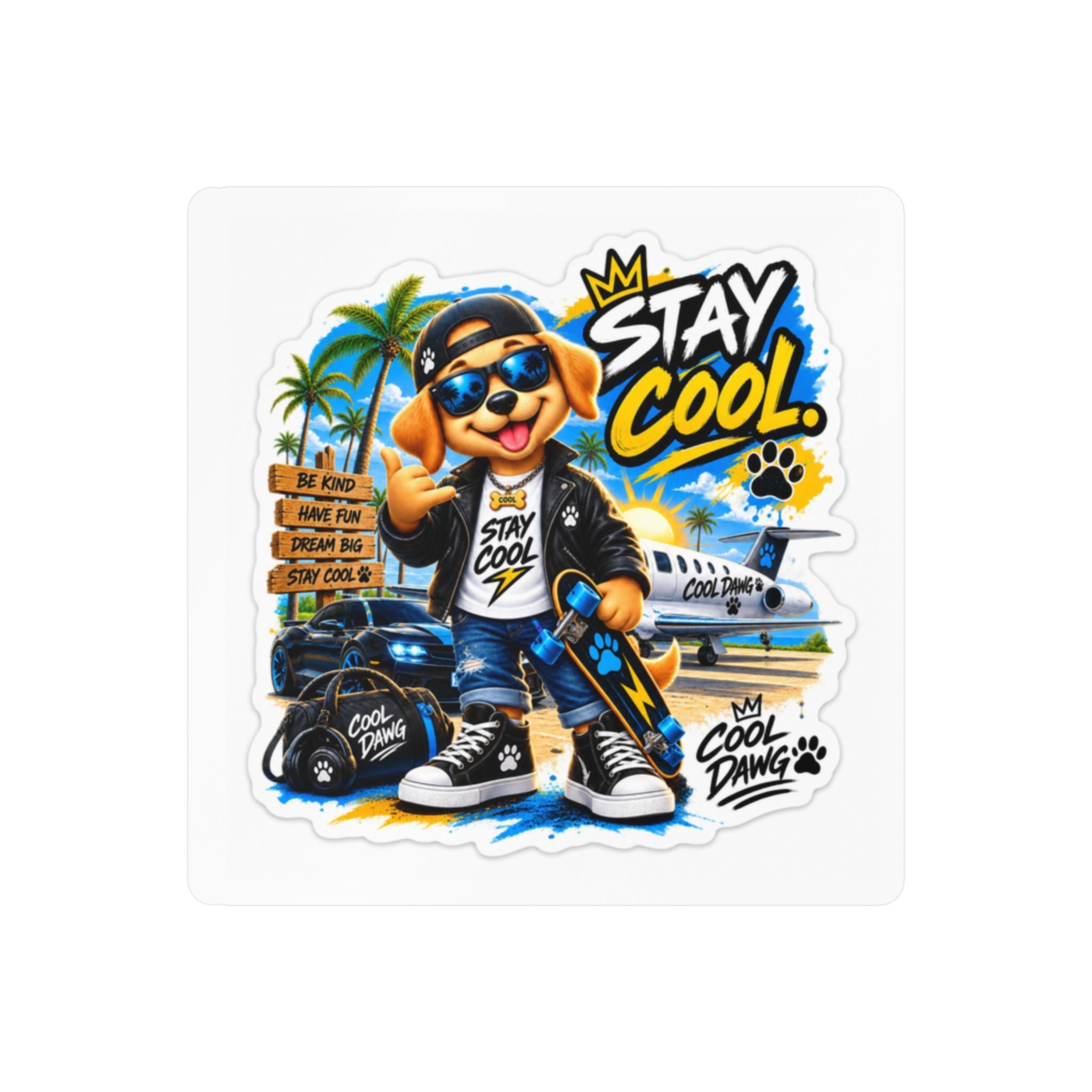 Cool Dawg “Stay Cool” Lifestyle Vinyl Sticker