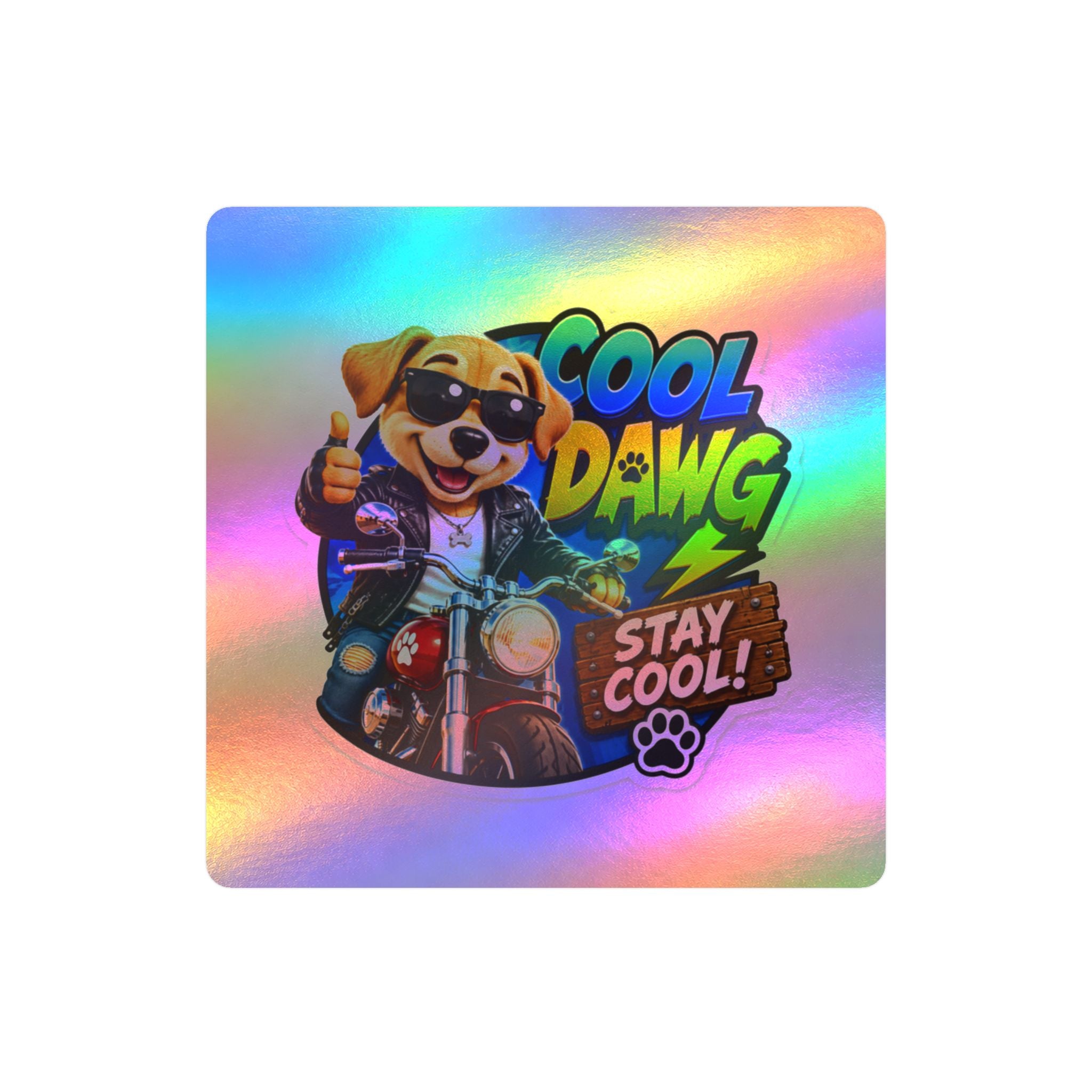 Cool Dawg “Stay Cool!” Motorcycle Vinyl Sticker