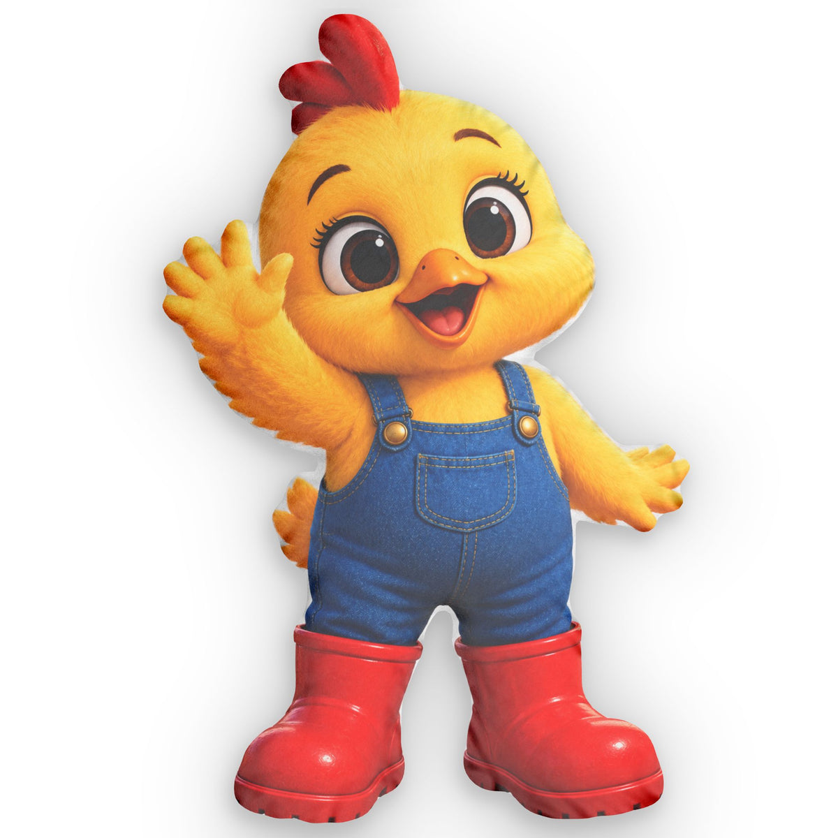 Clucky Chicken Custom Shaped Character Pillow