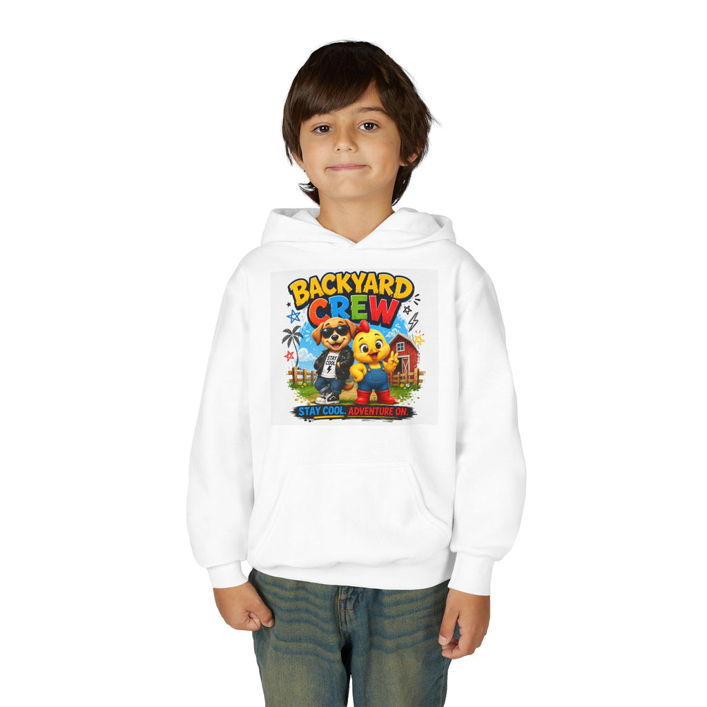 Clucky Chicken Backyard Crew Youth Hoodie – Stay Cool, Adventure On!