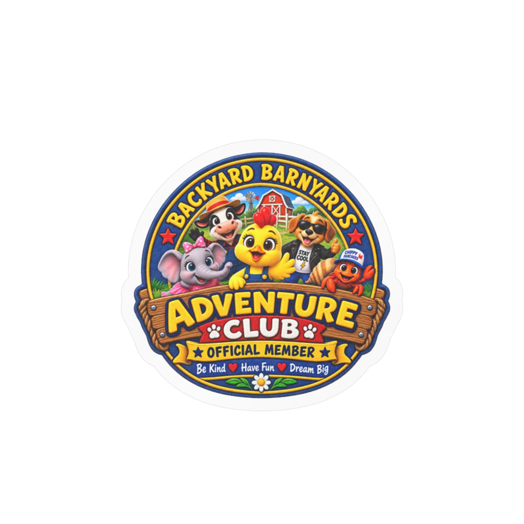 Backyard Barnyards Adventure Club Official Member Sticker