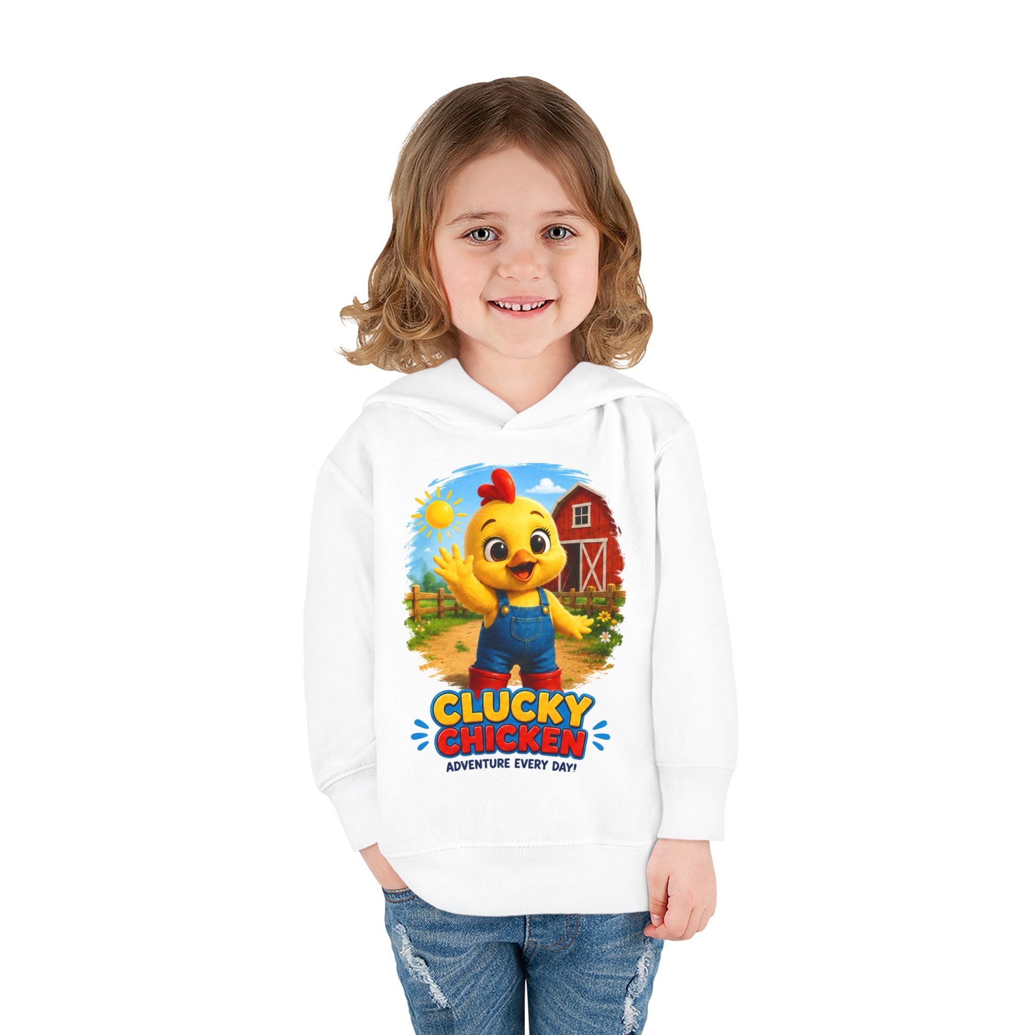 Clucky Chicken Adventure Toddler Hoodie